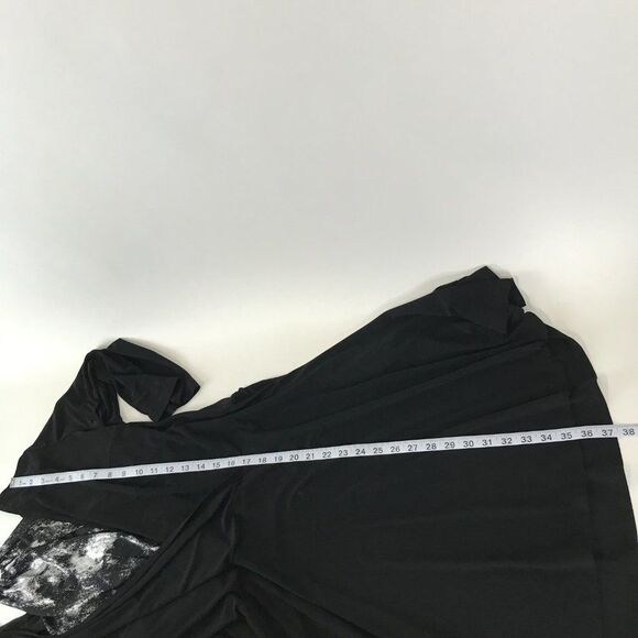 Lane Bryant Faux Wrap Dress Women's Plus Size 14/16W Halter Neck Stretch Knit - Picture 6 of 10